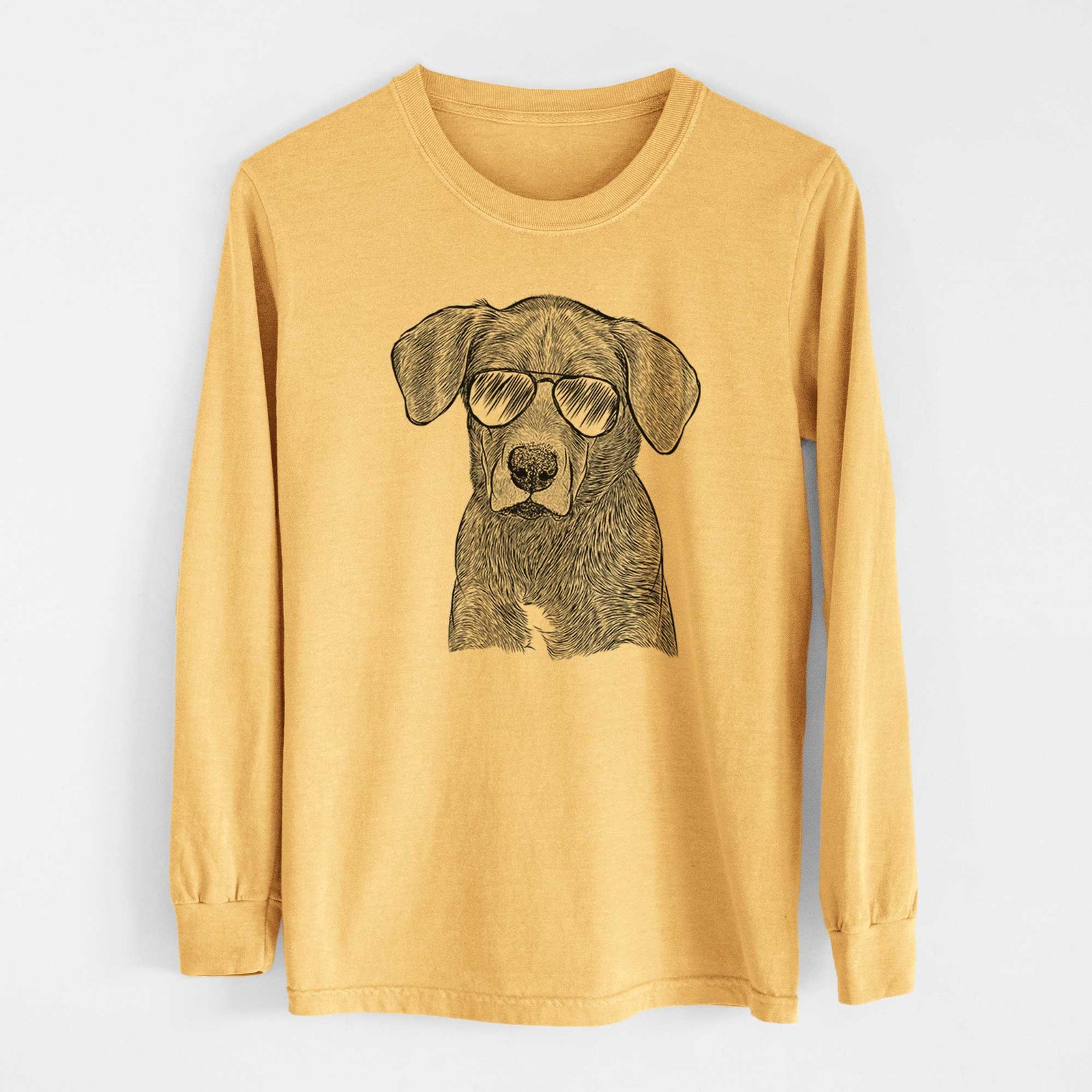 Aviators Tom the Lab Dane Mix - Heavyweight 100% Cotton Long Sleeve