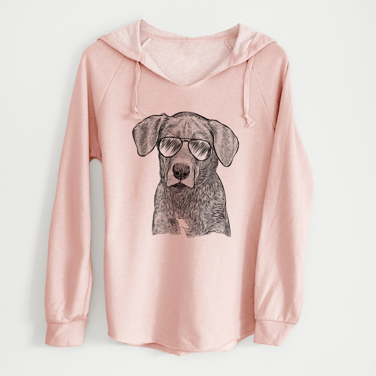 Aviator Tom the Lab Dane Mix - Cali Wave Hooded Sweatshirt