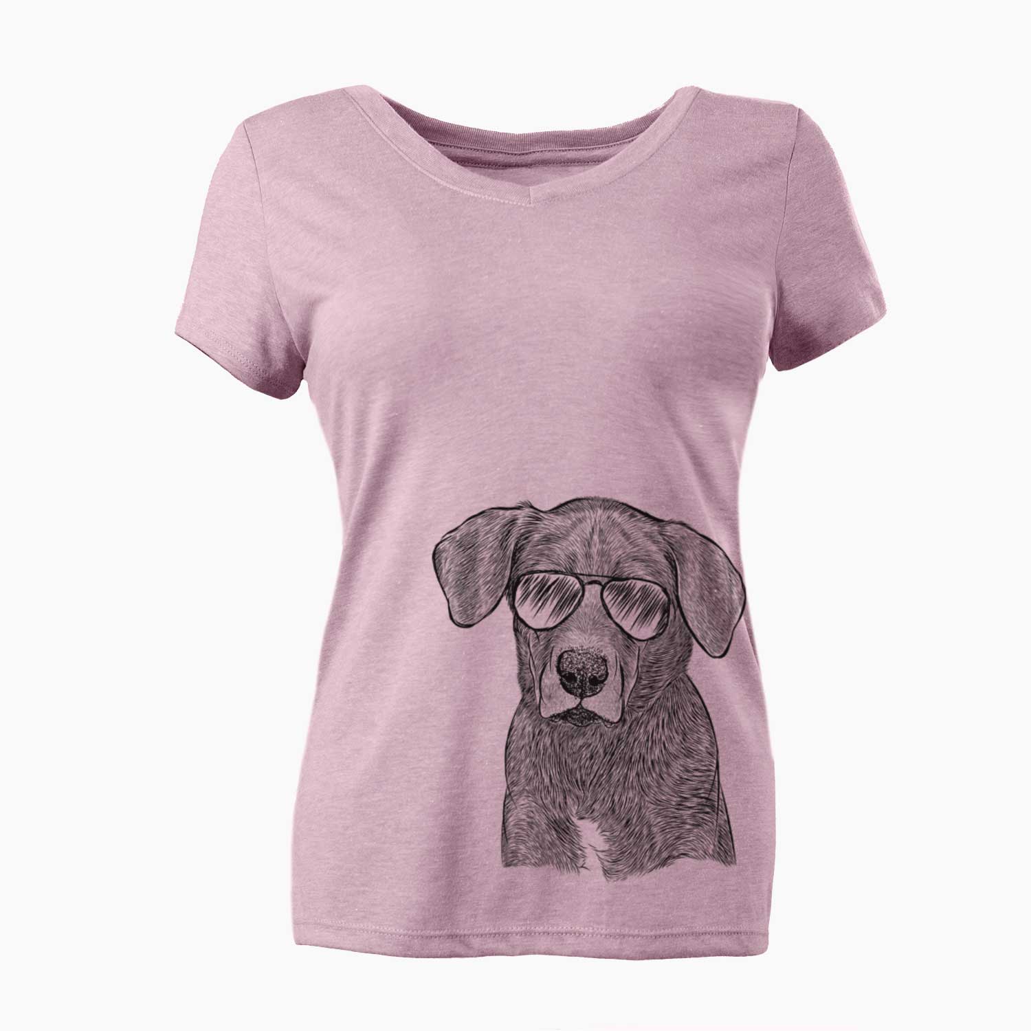 Aviator Tom the Lab Dane Mix - Women's V-neck Shirt