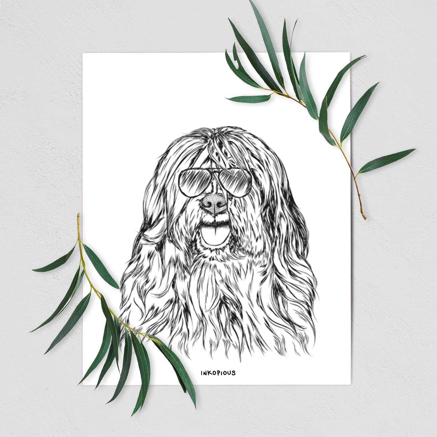 Trinket the Tibetan Terrier Art Print