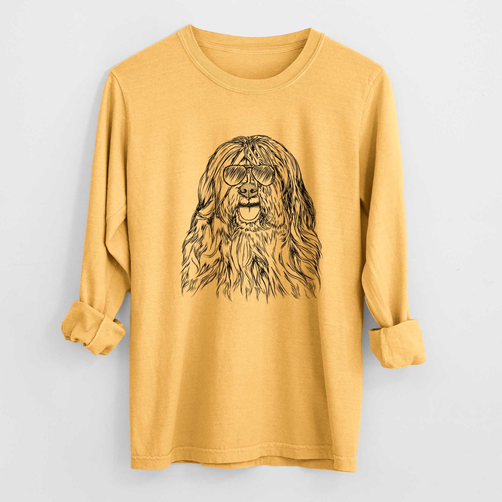 Aviators Trinket the Tibetan Terrier - Heavyweight 100% Cotton Long Sleeve