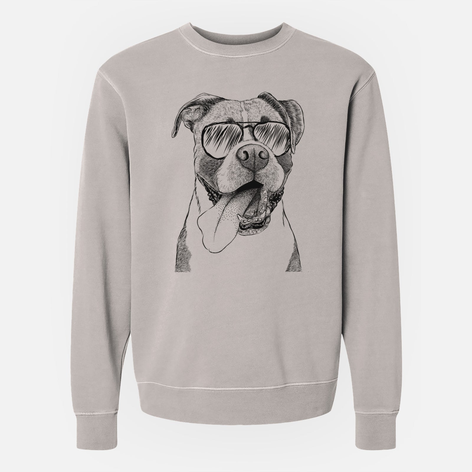 Aviator Tuckeroo the Boxer - Unisex Pigment Dyed Crew Sweatshirt
