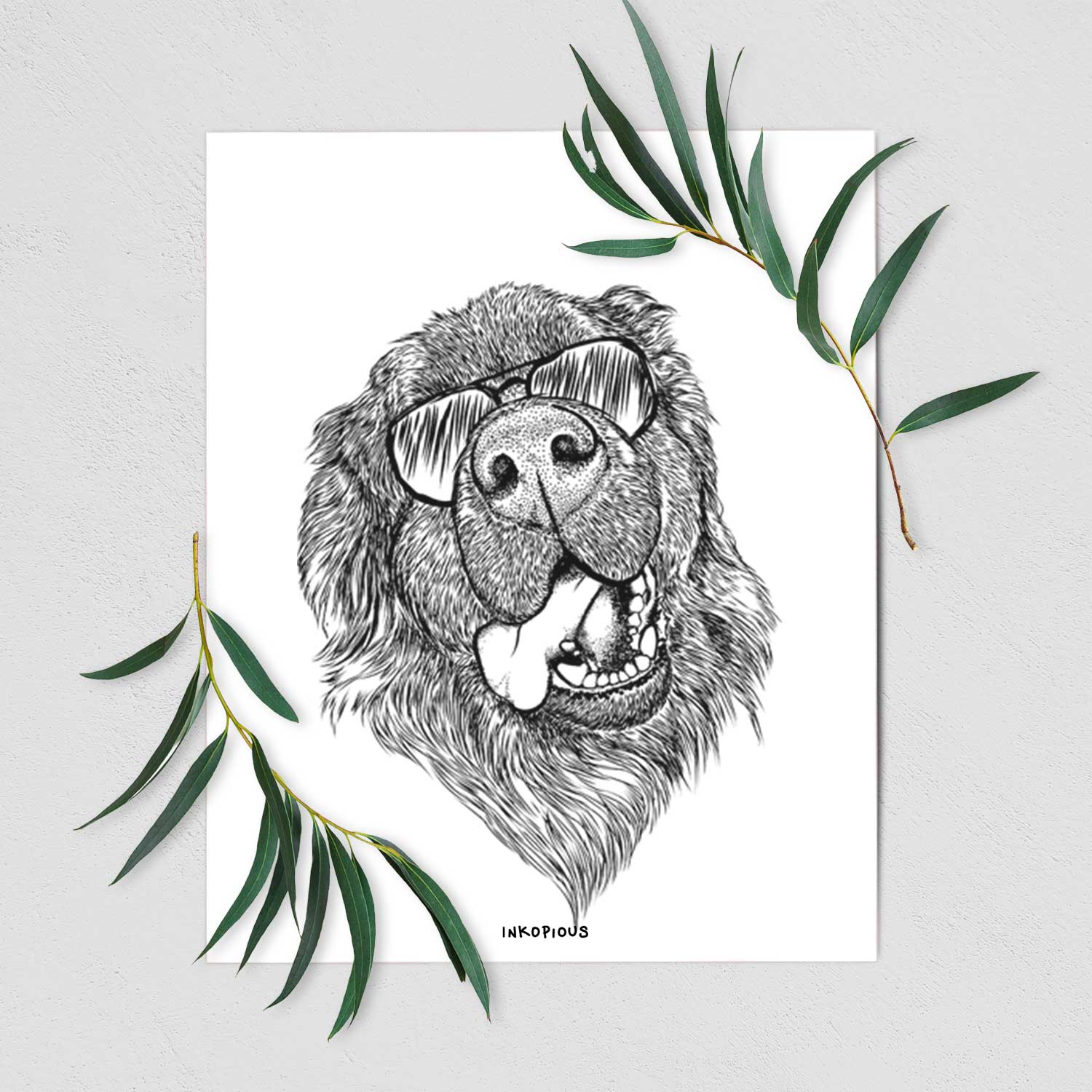 Tuna the Newfoundland Art Print