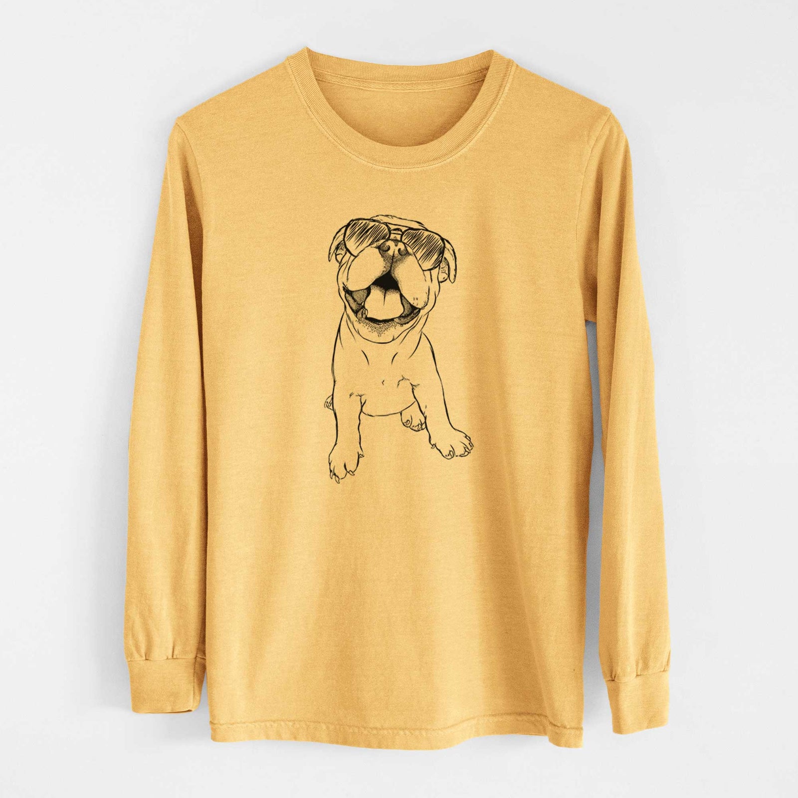 Aviators Tyke the English Bulldog - Heavyweight 100% Cotton Long Sleeve