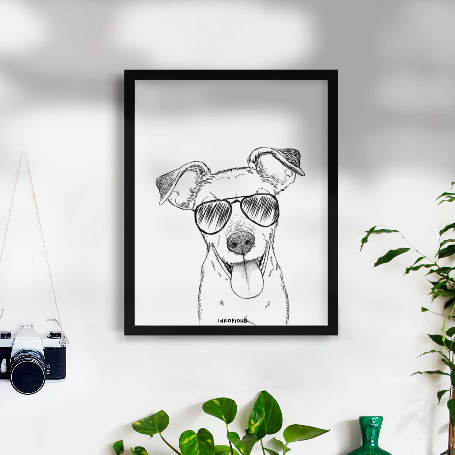 Tyler the Mixed Breed Art Print