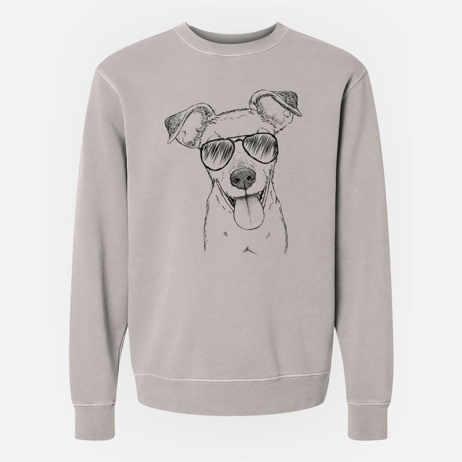 Aviator Tyler the Mixed Breed - Unisex Pigment Dyed Crew Sweatshirt