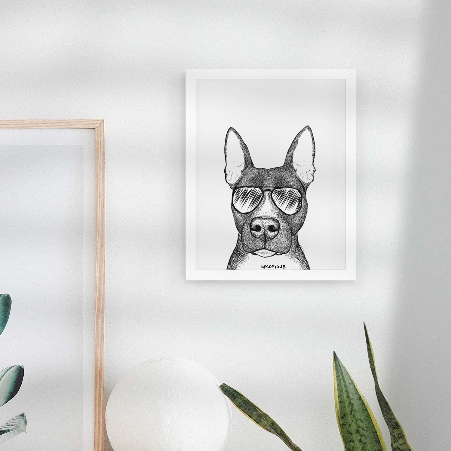 Violet the Pitbull Art Print