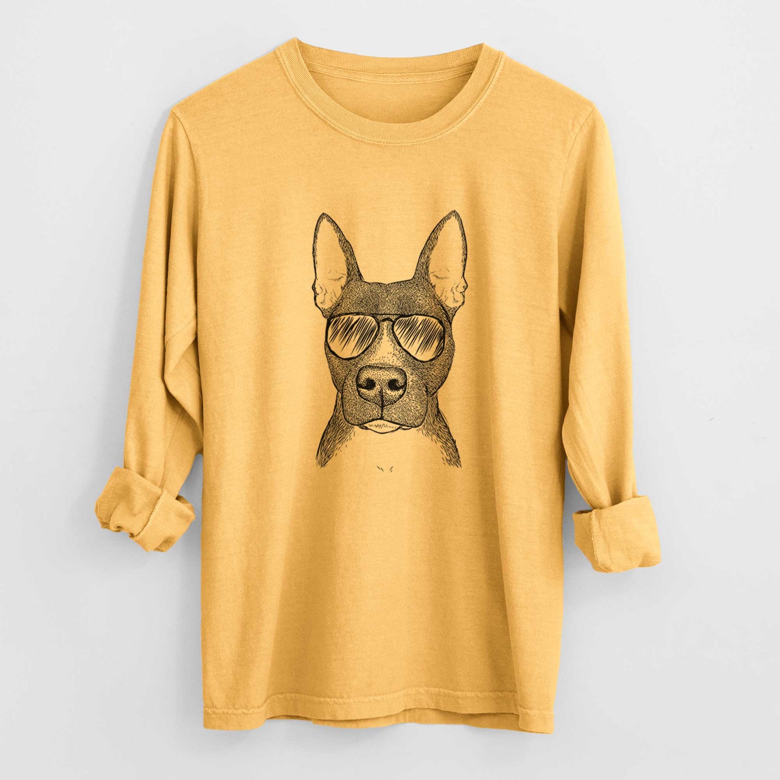 Aviators Violet the Pitbull - Heavyweight 100% Cotton Long Sleeve