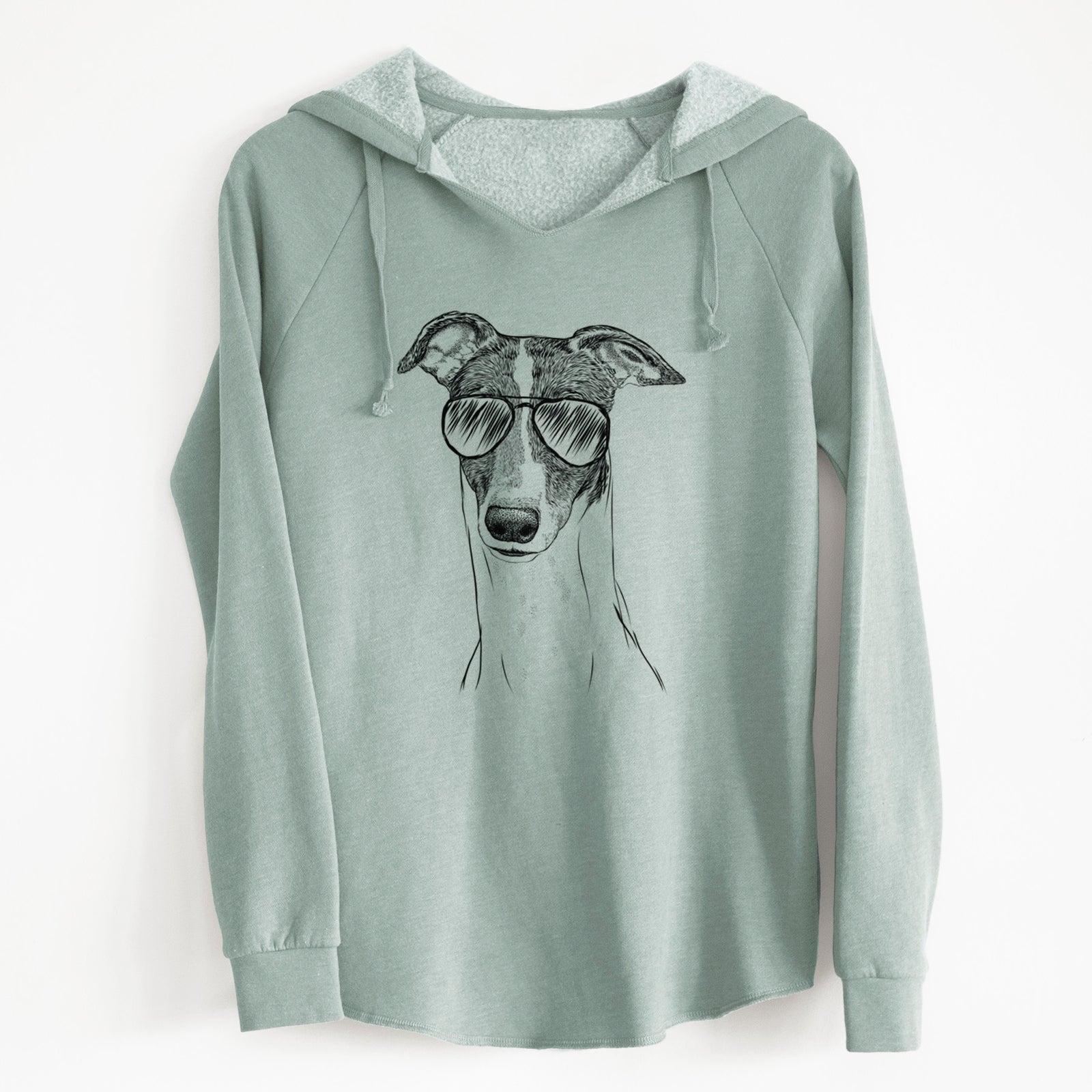 Aviator Vyncent the Greyhound - Cali Wave Hooded Sweatshirt