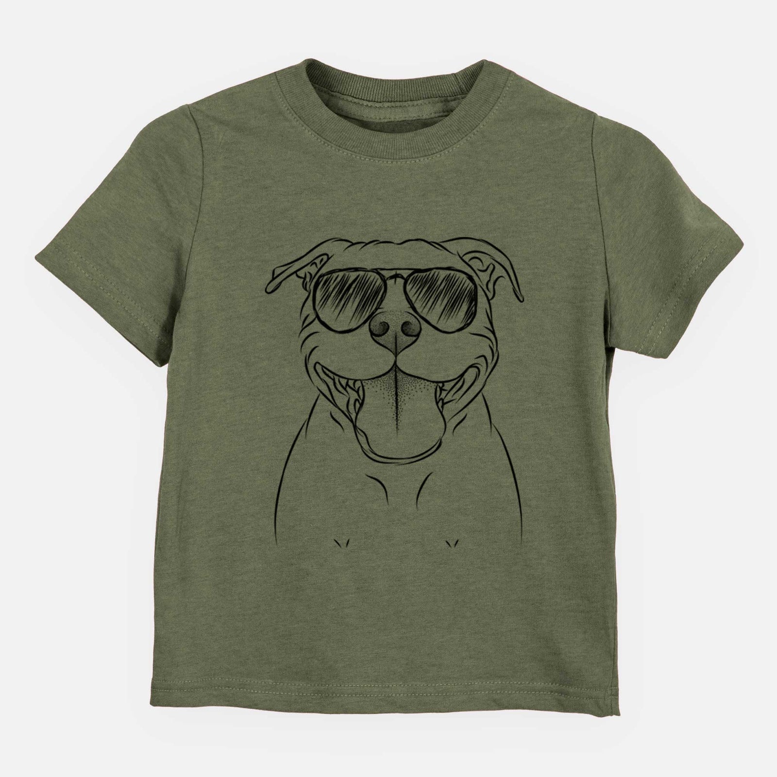 Aviator Wafer the Staffordshire Bull Terrier - Kids/Youth/Toddler Shirt