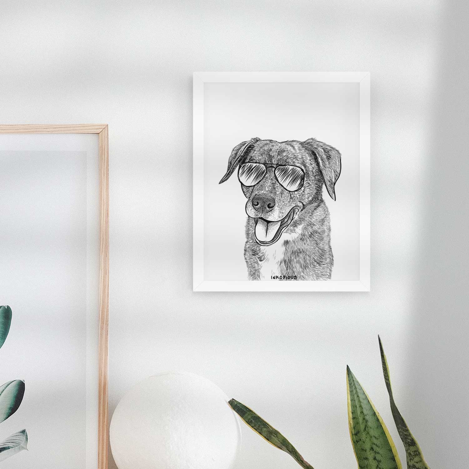 Wally the Mixed Breed Art Print