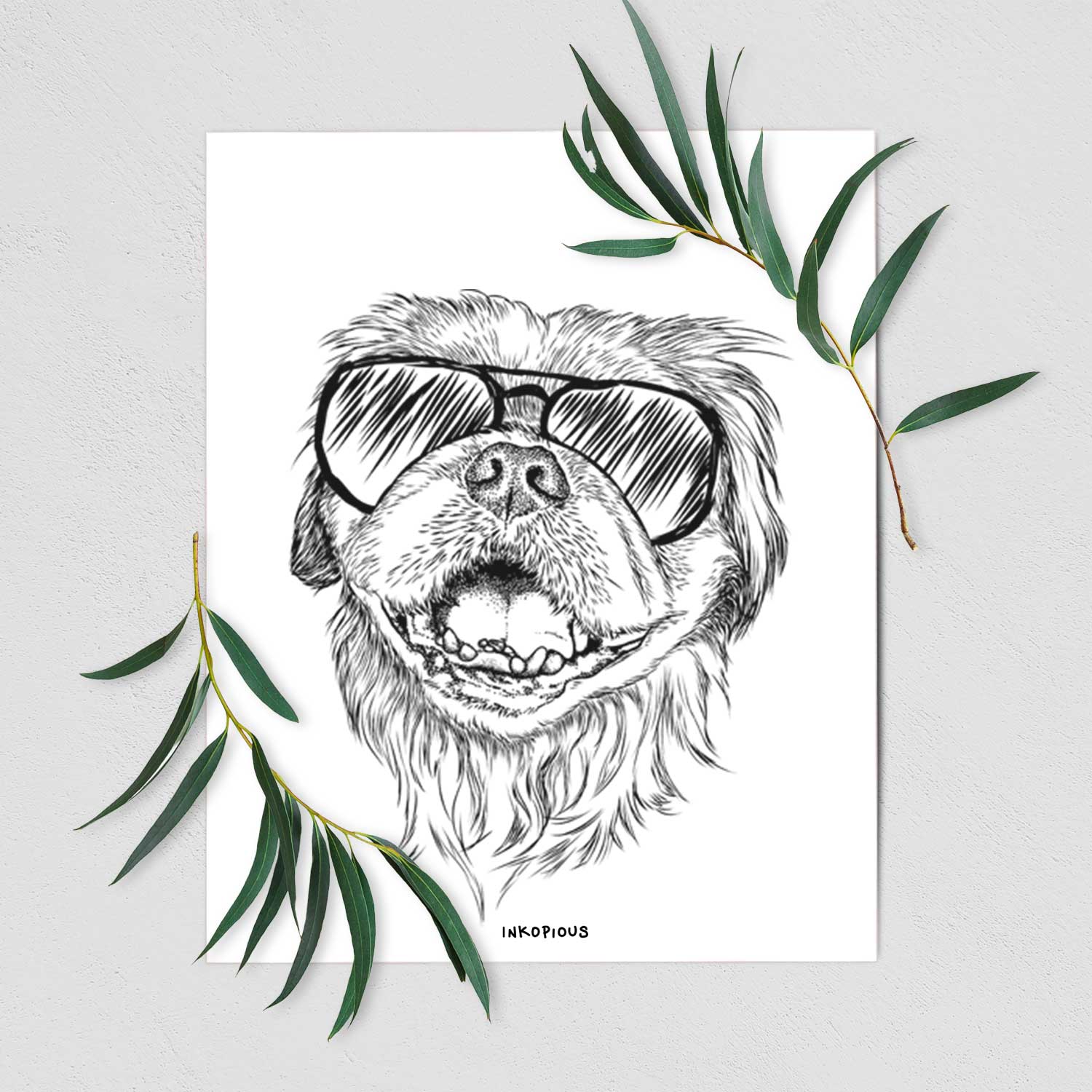 Wally the Pekingese Art Print