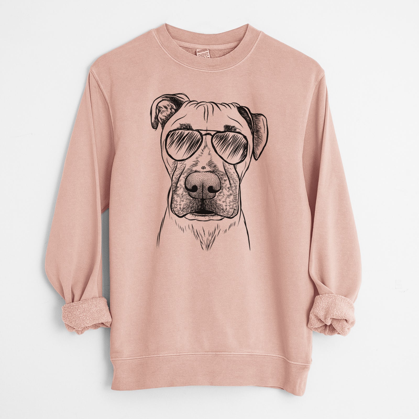 Aviator Waylon the Boxane - Unisex Pigment Dyed Crew Sweatshirt