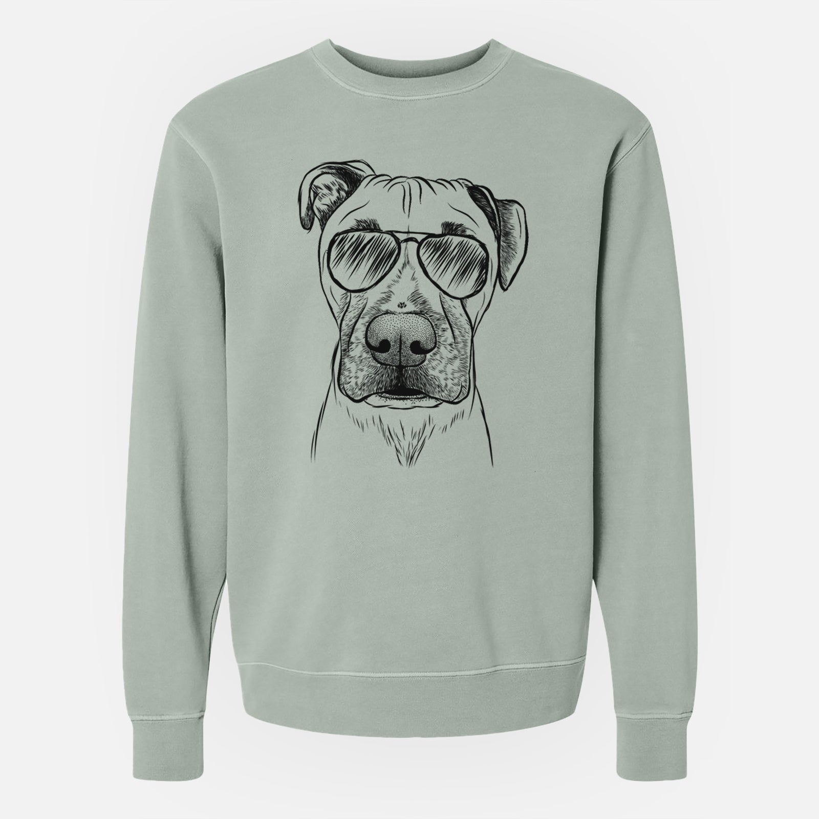 Aviator Waylon the Boxane - Unisex Pigment Dyed Crew Sweatshirt