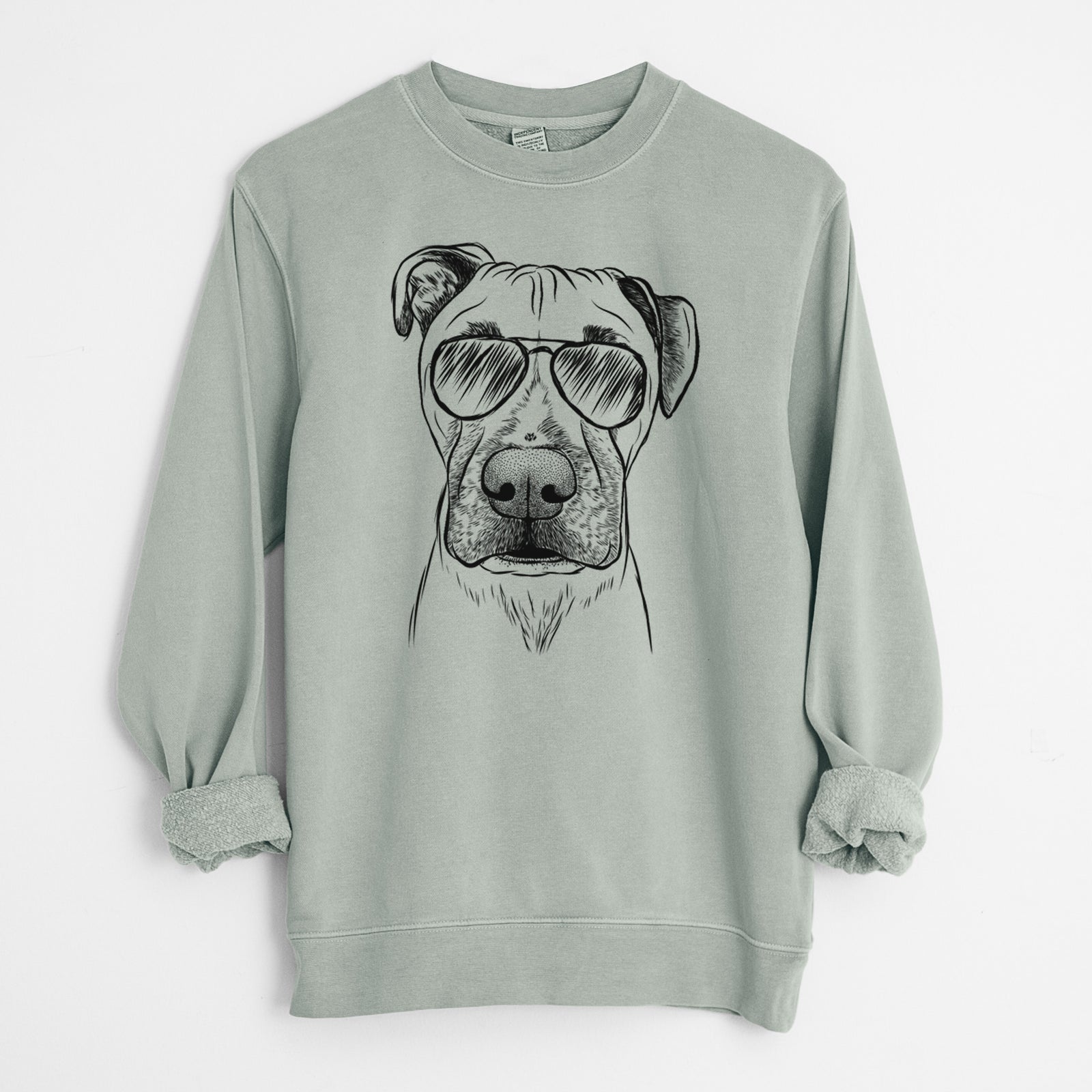 Aviator Waylon the Boxane - Unisex Pigment Dyed Crew Sweatshirt