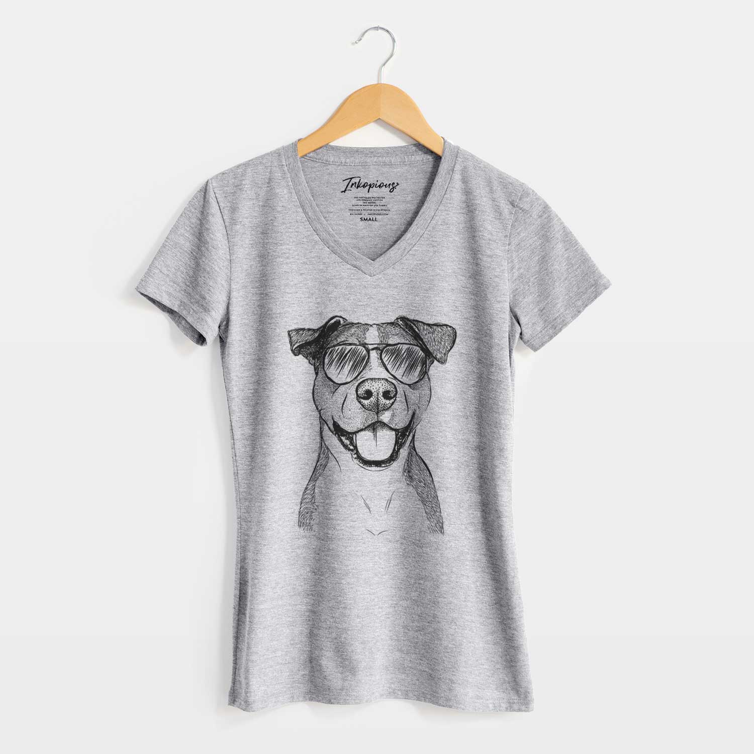 Aviator Wendy the Mixed Breed - Women's V-neck Shirt