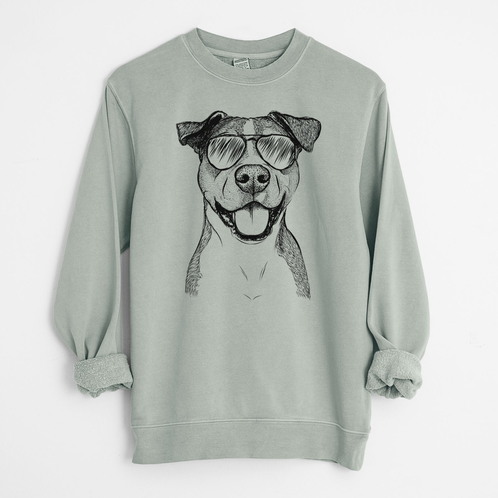 Aviator Wendy the Mixed Breed - Unisex Pigment Dyed Crew Sweatshirt