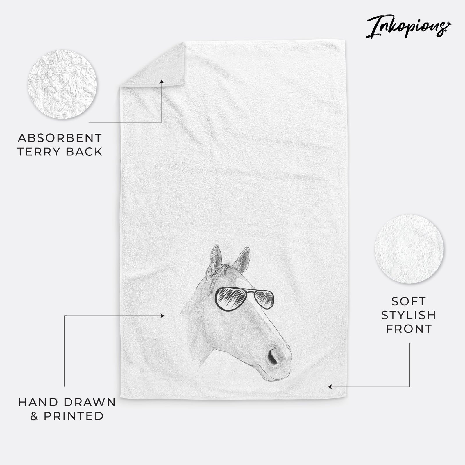 Westley the Horse Decorative Hand Towel