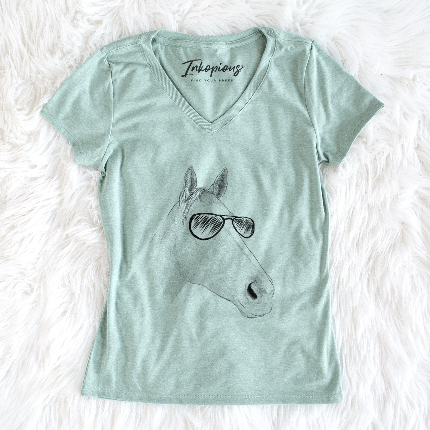 Aviator Westley the Horse - Women's V-neck Shirt