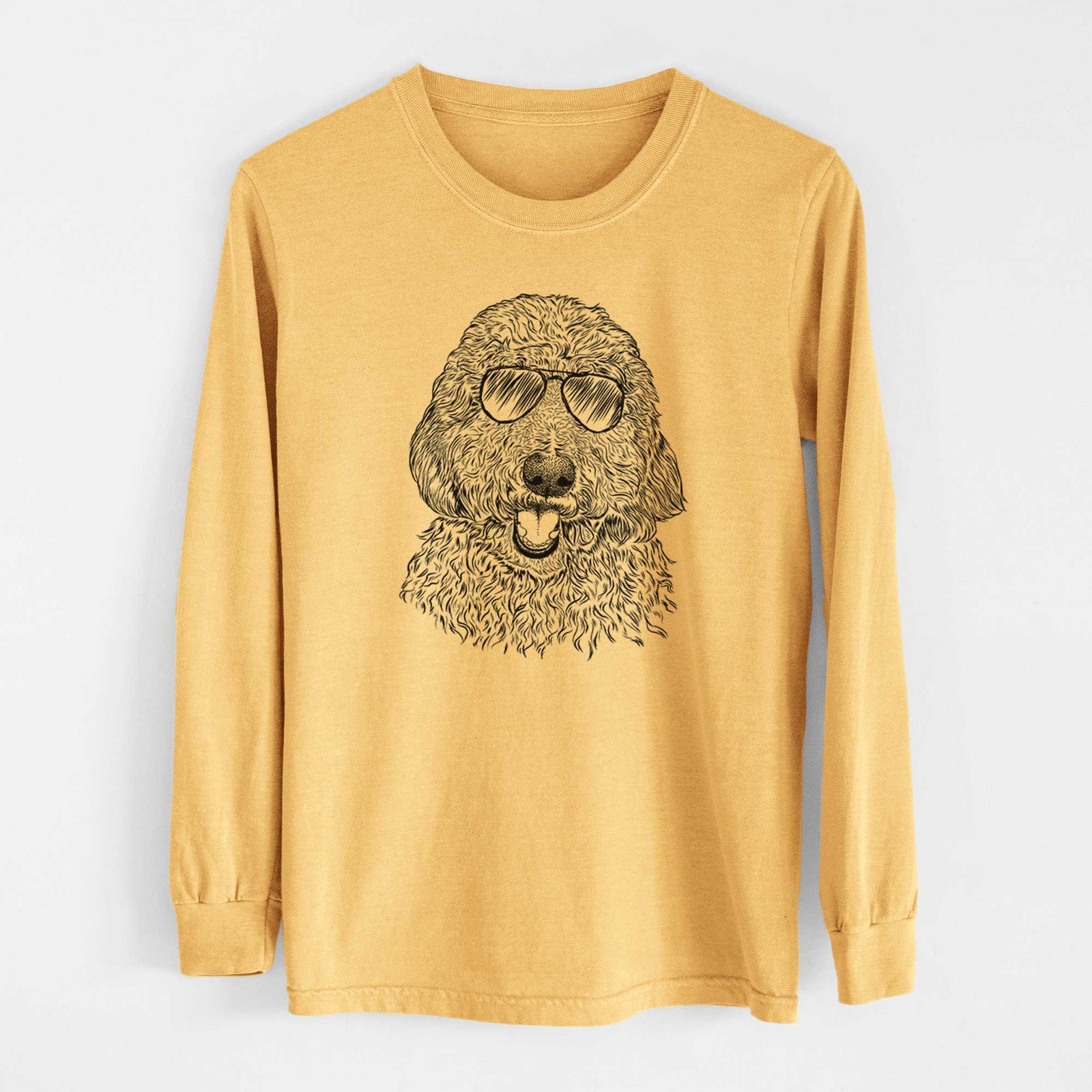 Aviators Whisper the Goldendoodle - Heavyweight 100% Cotton Long Sleeve