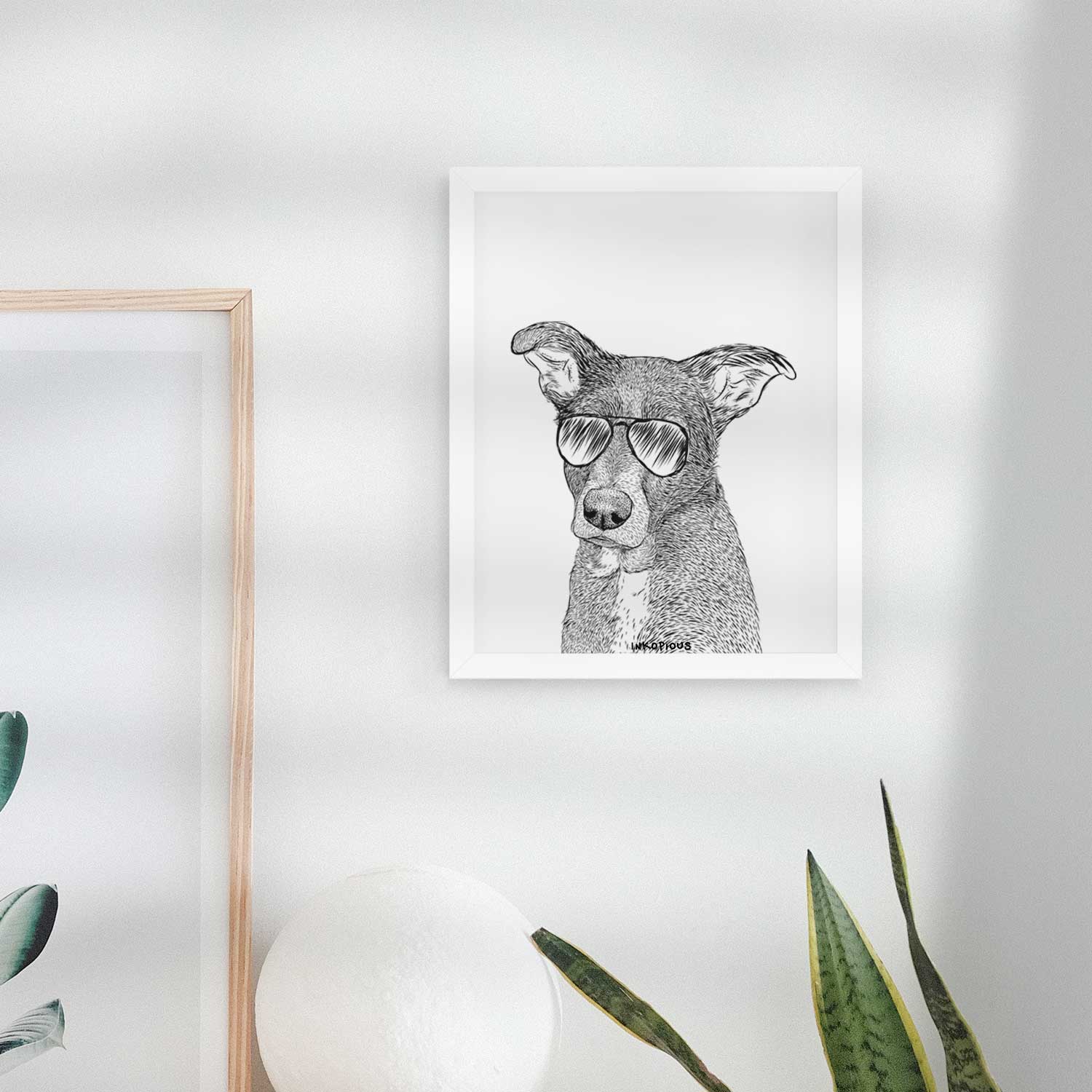 Wilbur the Shepherd Mix Art Print