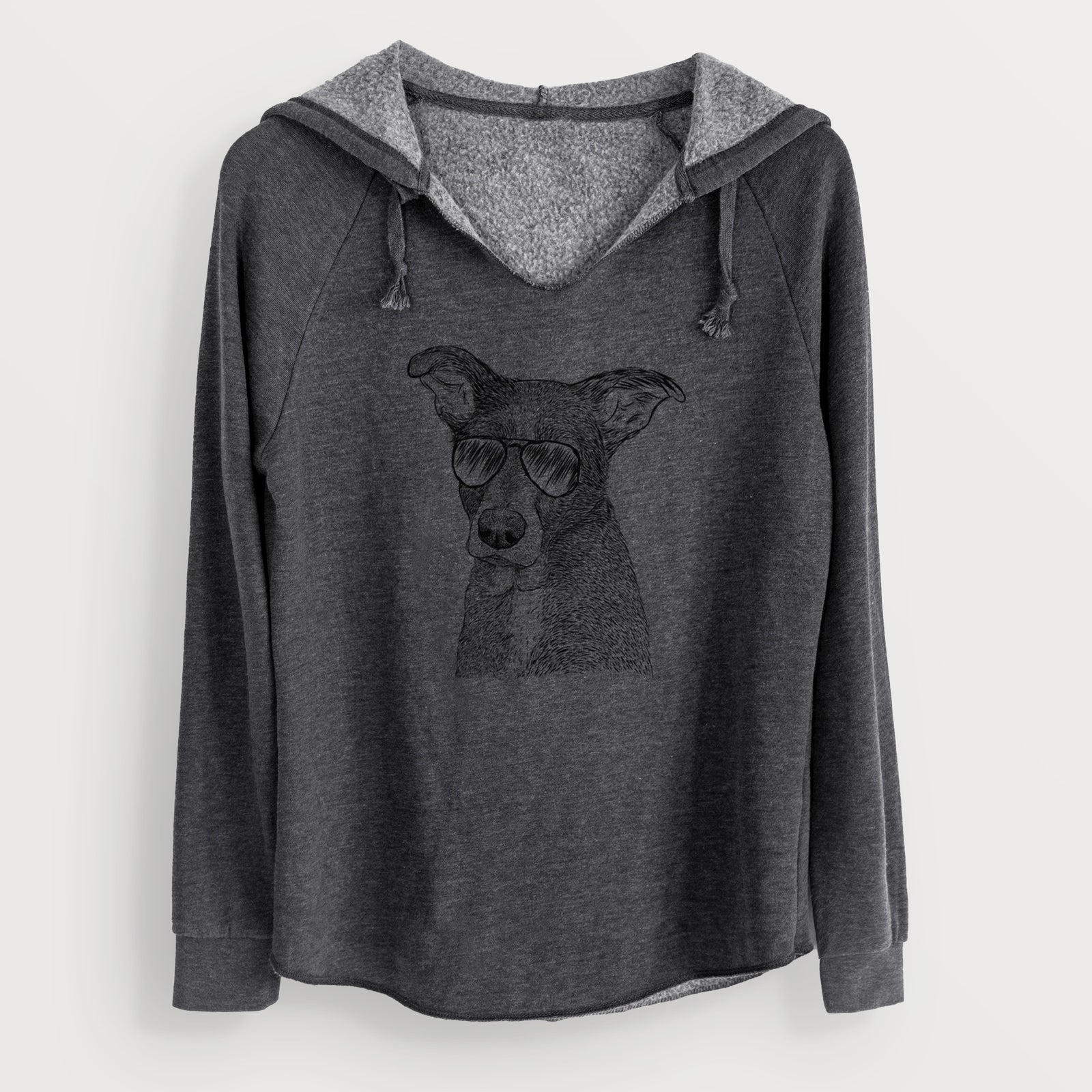Aviator Wilbur the Shepherd Mix - Cali Wave Hooded Sweatshirt