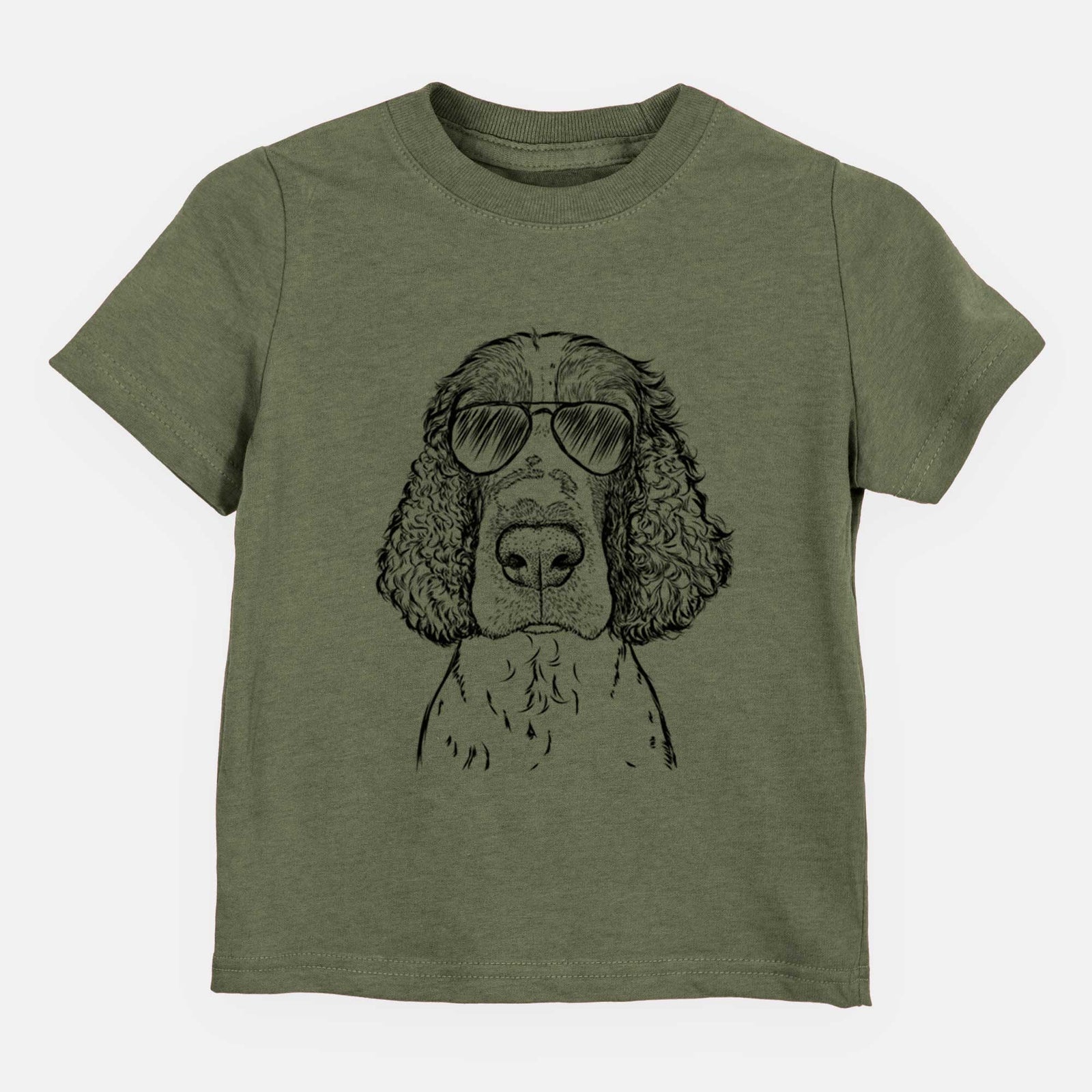 Aviator Wilbur the English Springer Spaniel - Kids/Youth/Toddler Shirt
