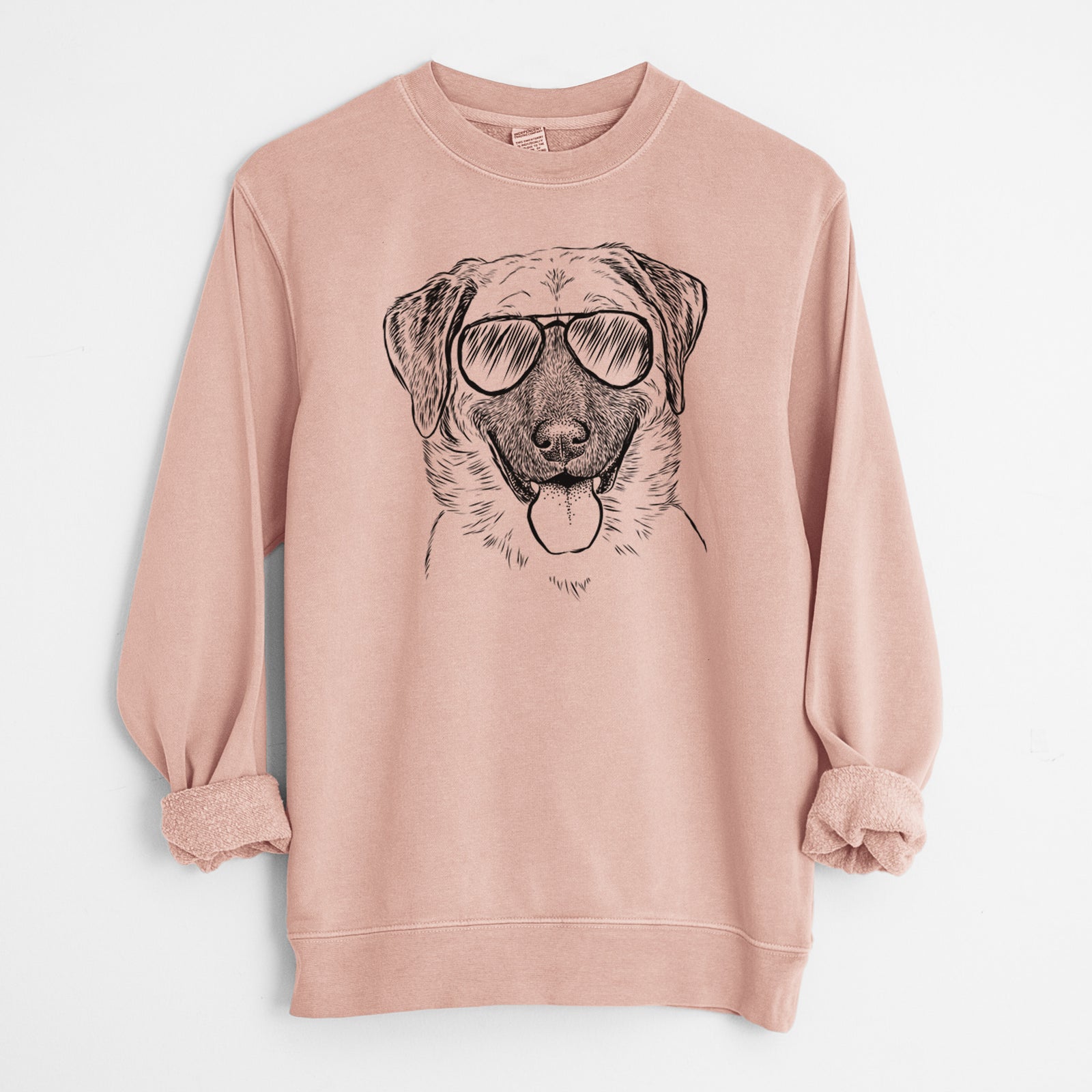 Aviator Willow the Anatolian Shepherd - Unisex Pigment Dyed Crew Sweatshirt