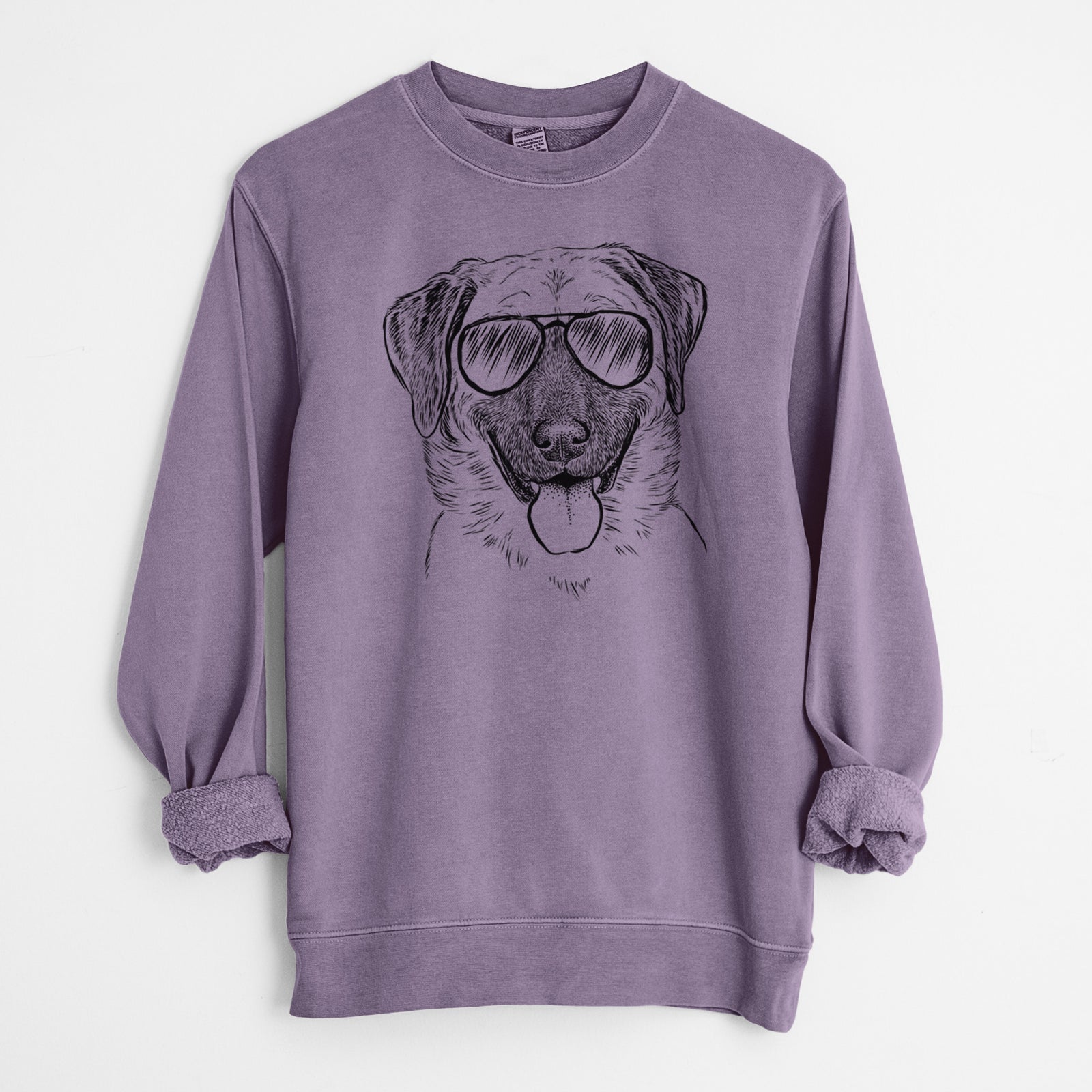 Aviator Willow the Anatolian Shepherd - Unisex Pigment Dyed Crew Sweatshirt