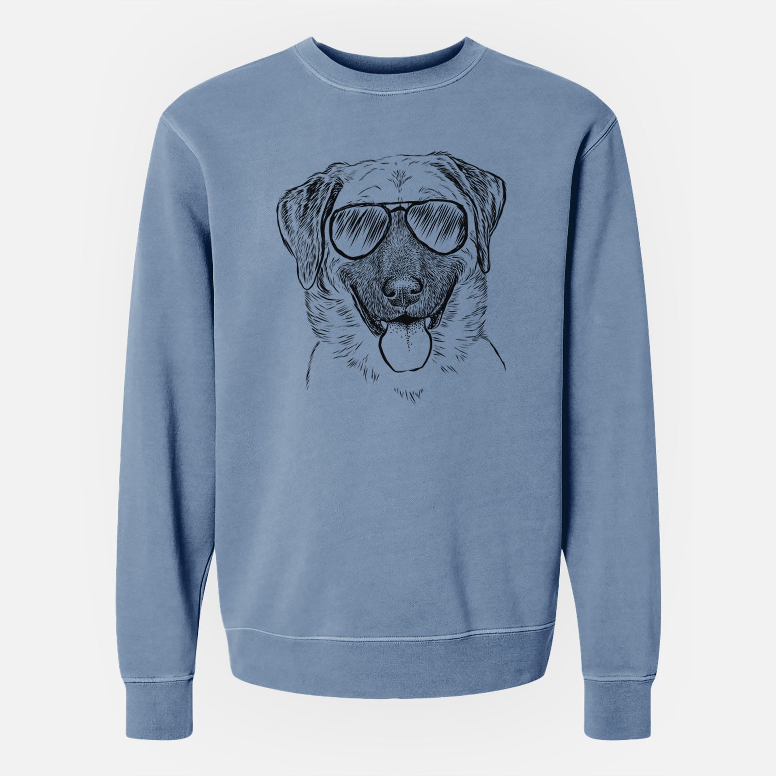 Aviator Willow the Anatolian Shepherd - Unisex Pigment Dyed Crew Sweatshirt