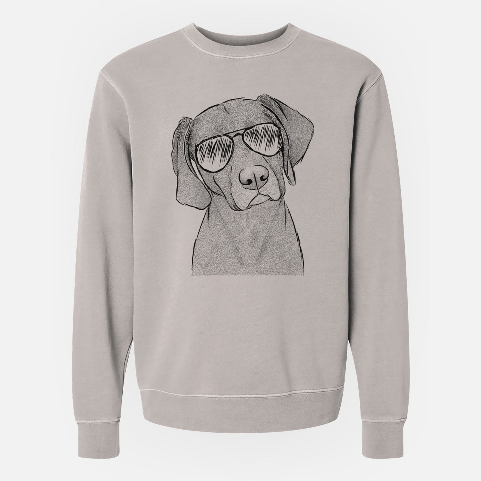 Aviator Willow the Weizsla - Unisex Pigment Dyed Crew Sweatshirt