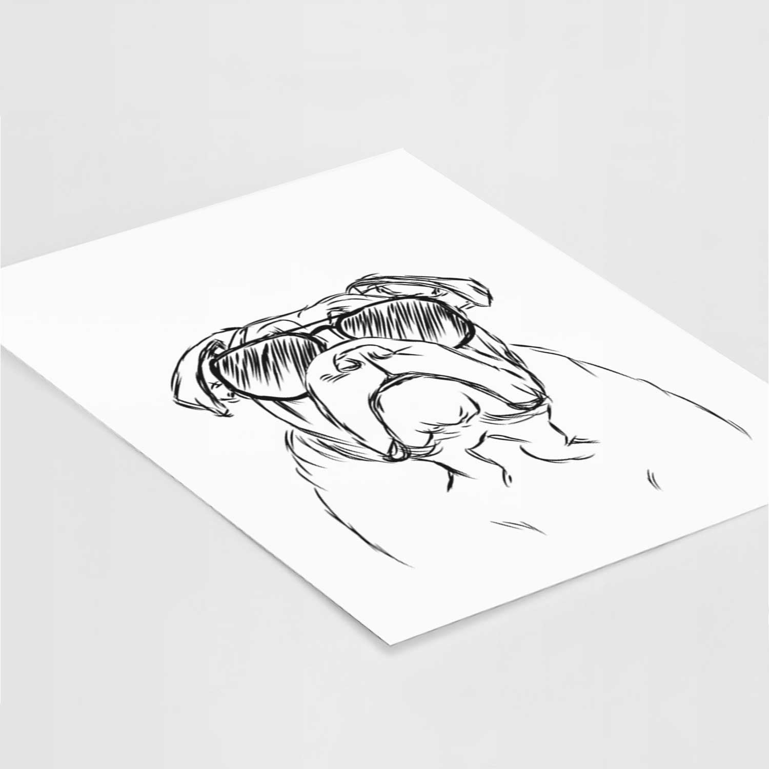 Winston the English Bulldog Art Print