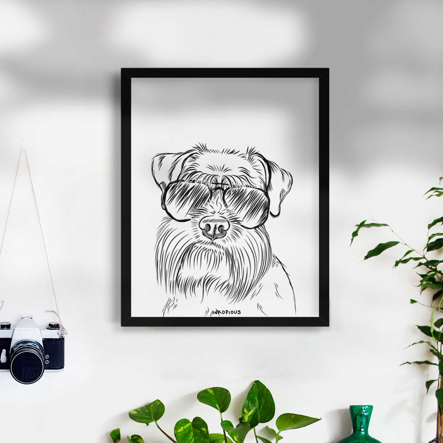 Wrigley the Schnauzer Art Print