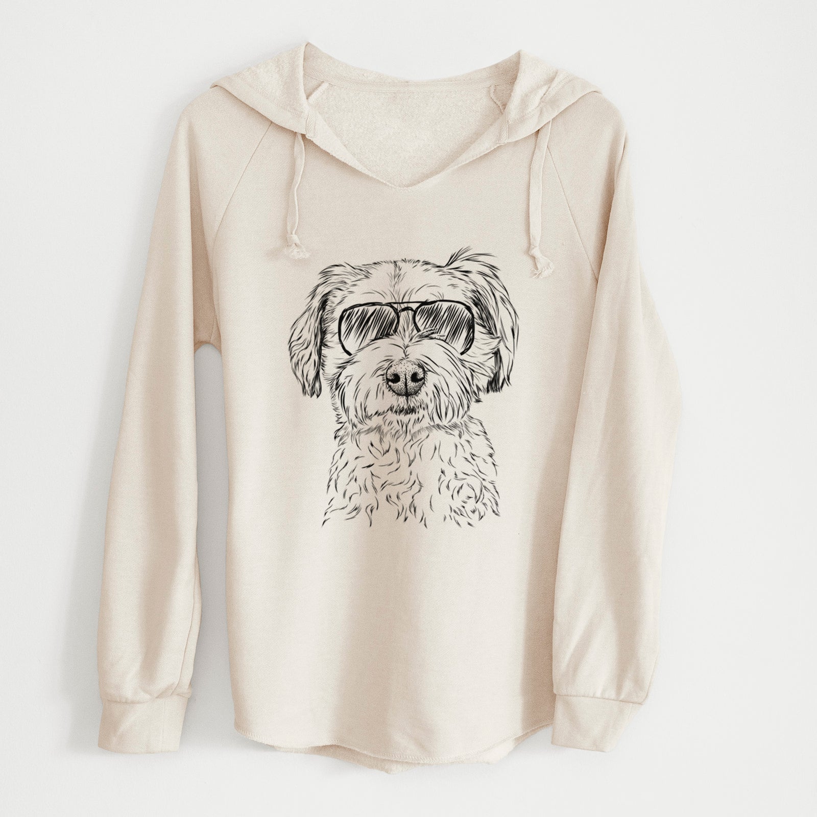 Aviator Wyatt the Coton de Tulear - Cali Wave Hooded Sweatshirt