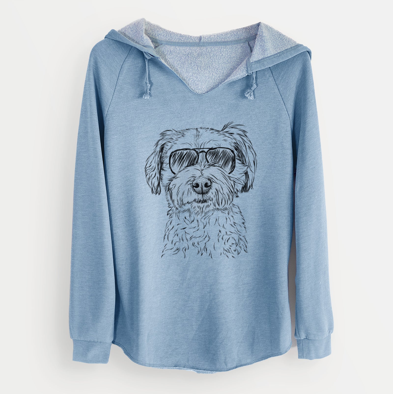 Aviator Wyatt the Coton de Tulear - Cali Wave Hooded Sweatshirt