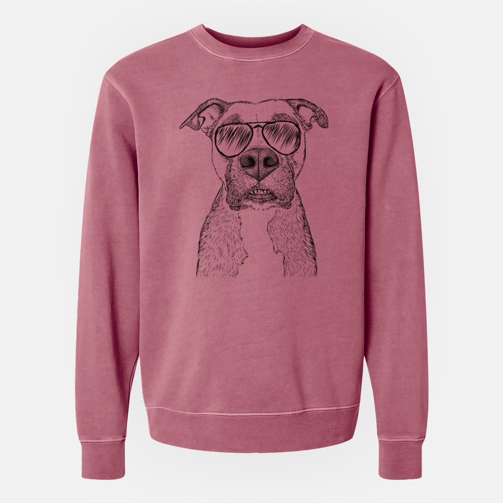 Aviator Xena the Mixed Breed - Unisex Pigment Dyed Crew Sweatshirt