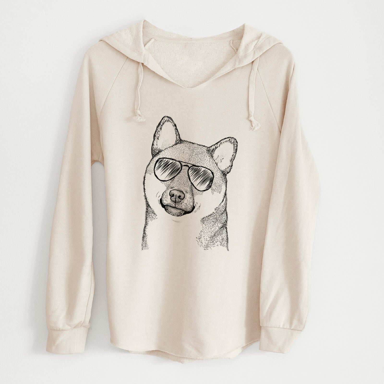 Aviator Yakuza the Shiba Inu - Cali Wave Hooded Sweatshirt