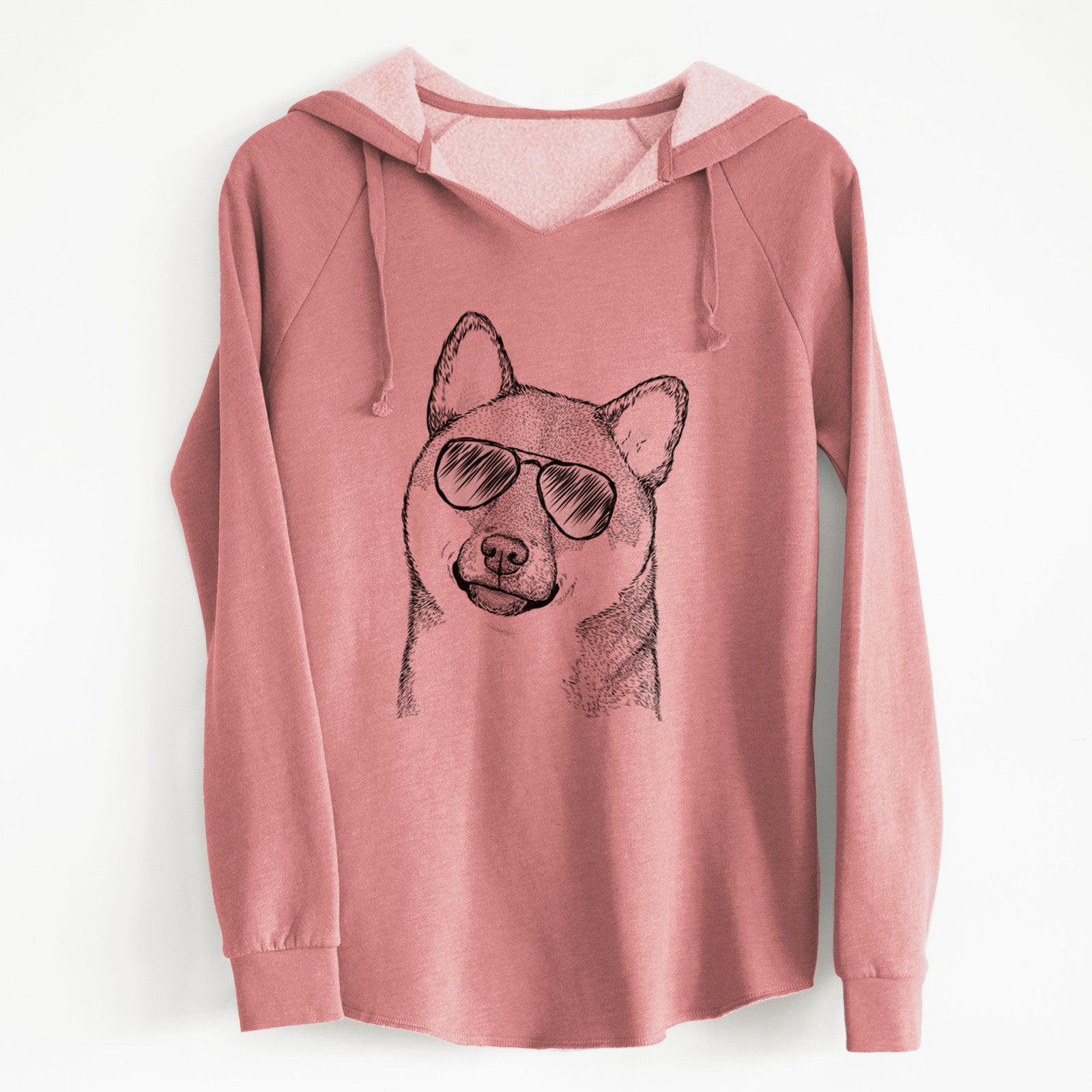 Aviator Yakuza the Shiba Inu - Cali Wave Hooded Sweatshirt