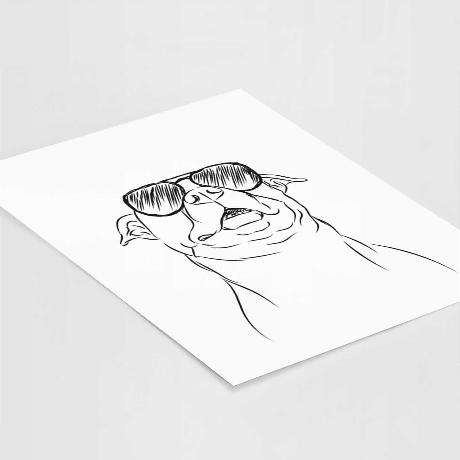 Zada the Pitbull Art Print