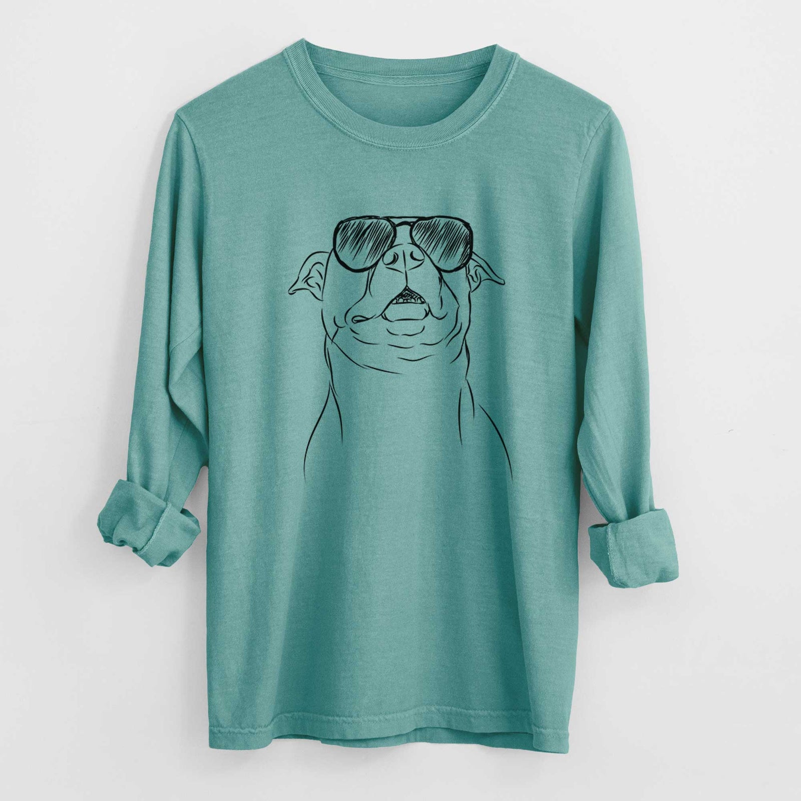 Aviators Zada the Pitbull - Heavyweight 100% Cotton Long Sleeve