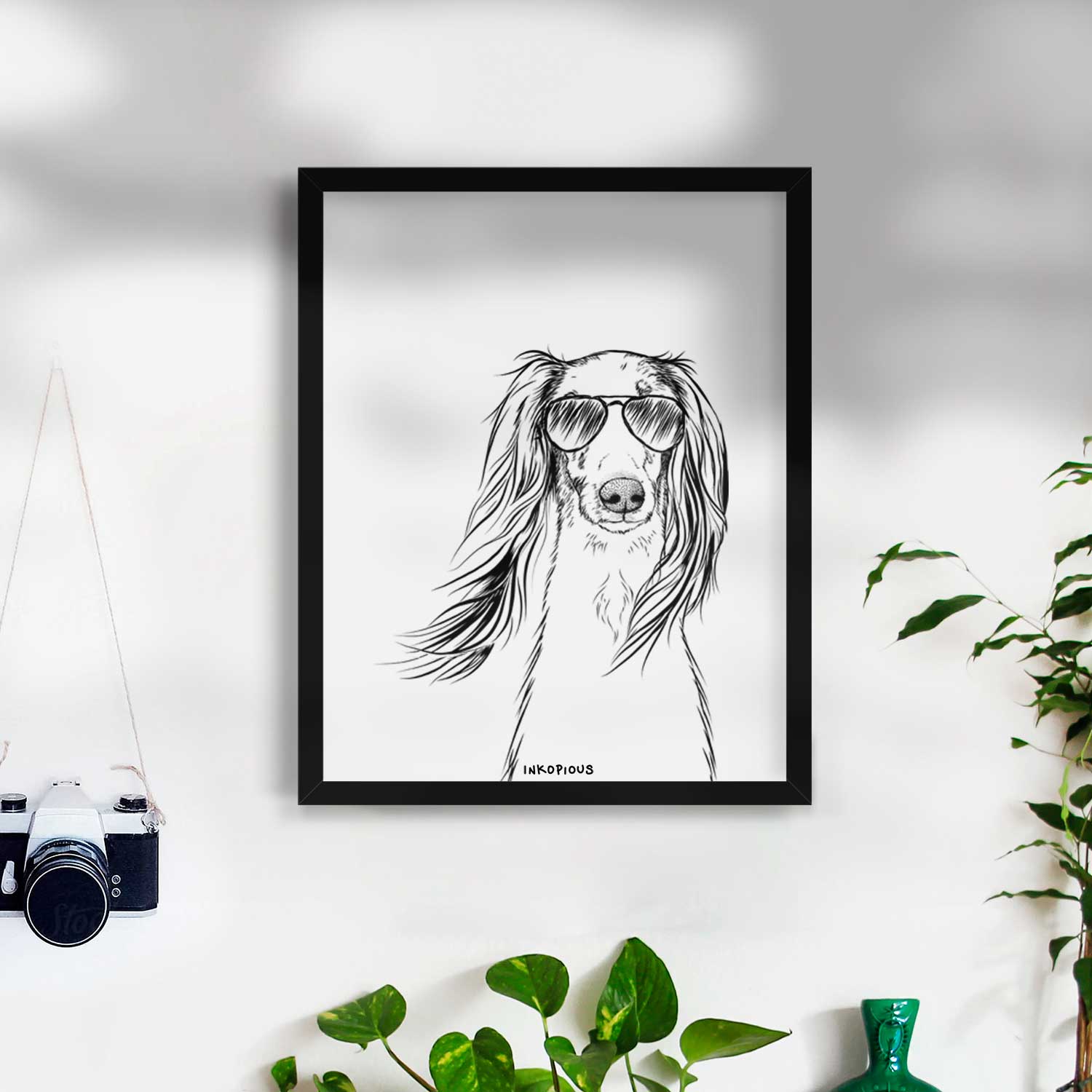 Zahra the Afghan Hound Art Print