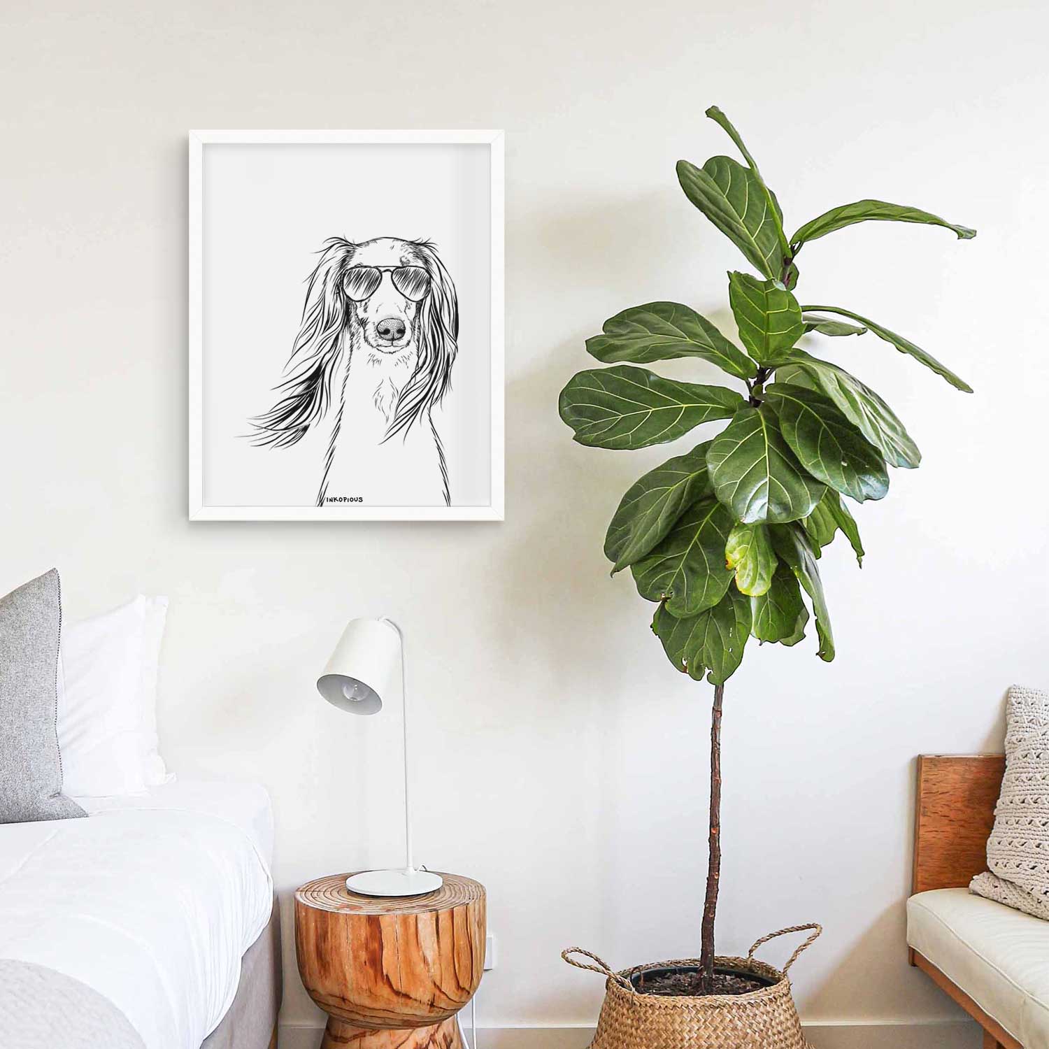 Zahra the Afghan Hound Art Print
