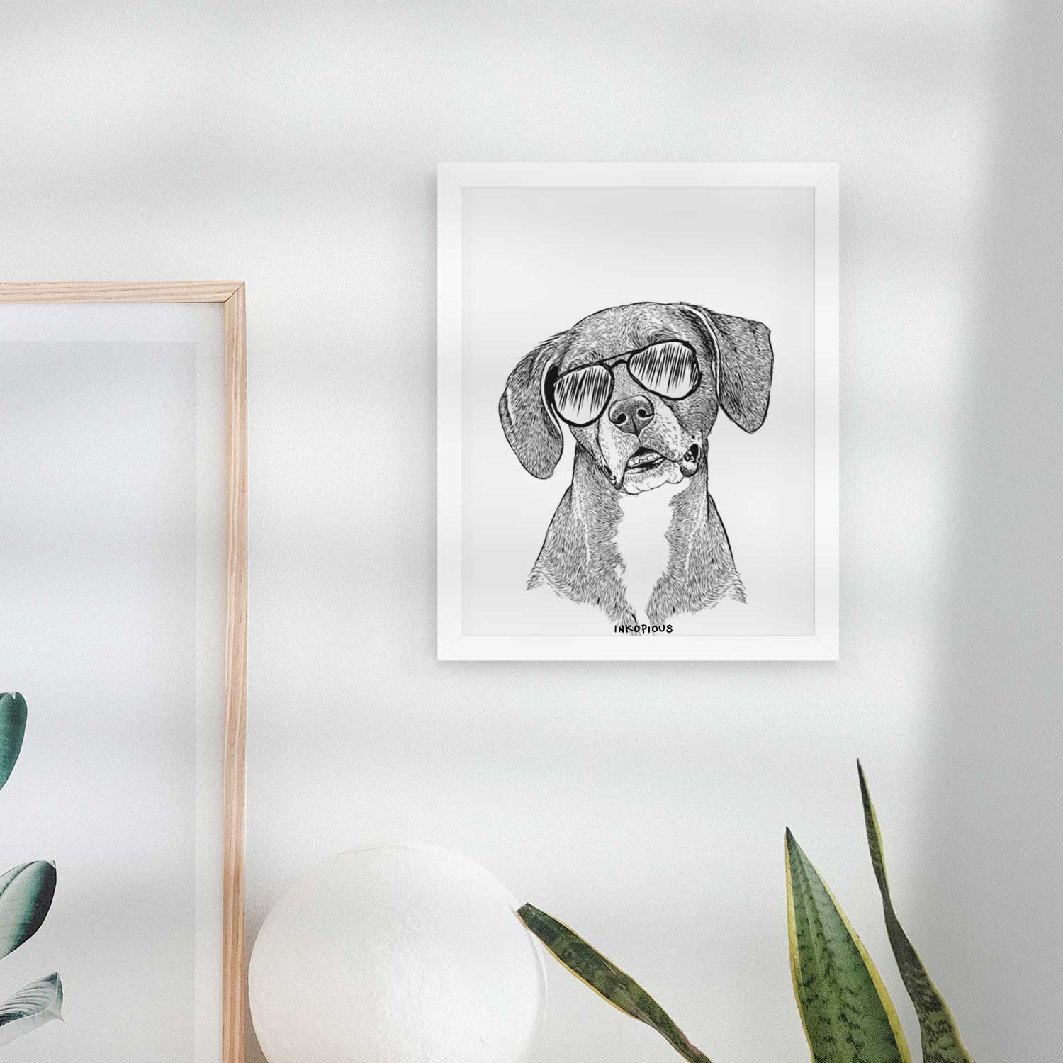 Zeena the Plott Hound Mix Art Print