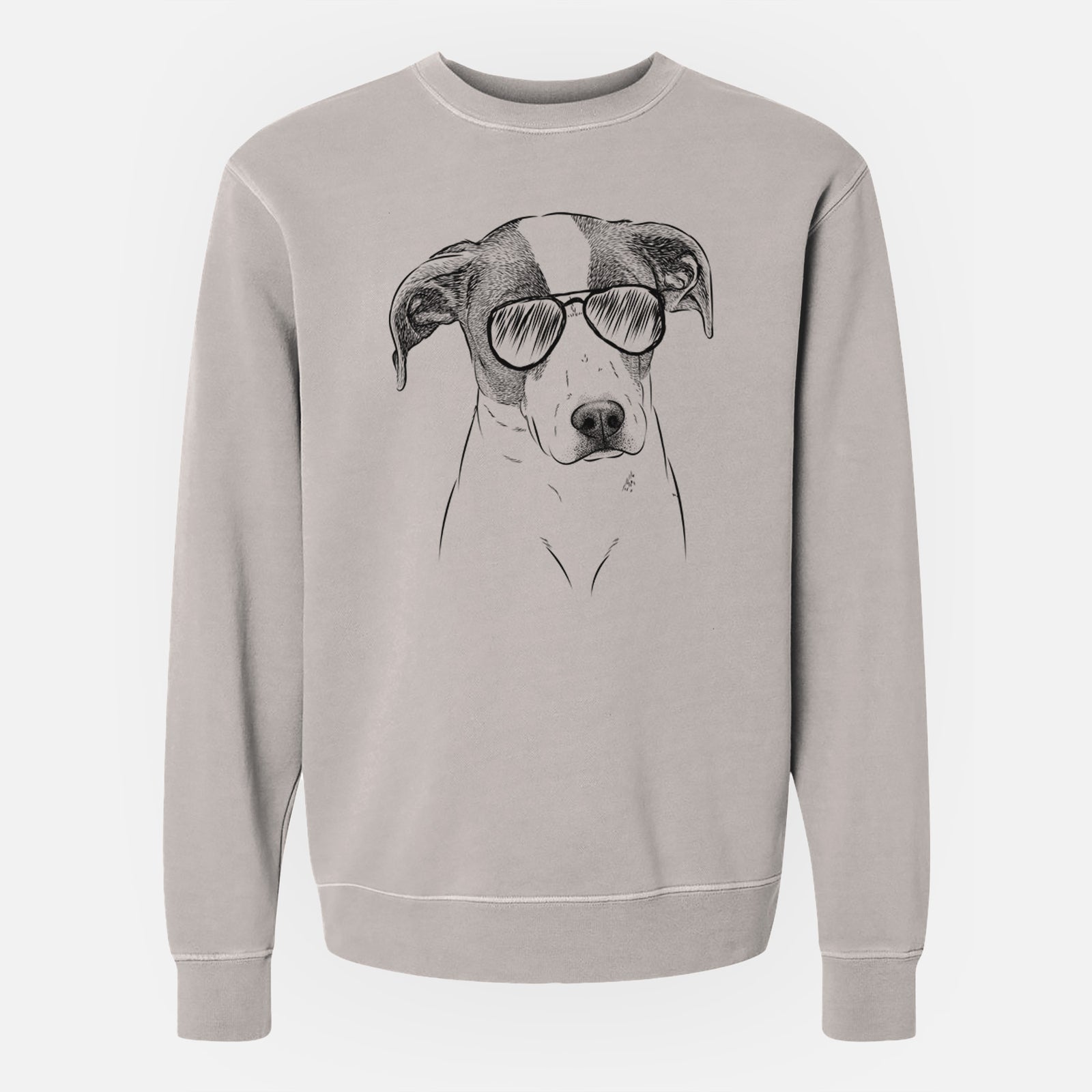 Aviator Zephyr the Pointer Mix - Unisex Pigment Dyed Crew Sweatshirt