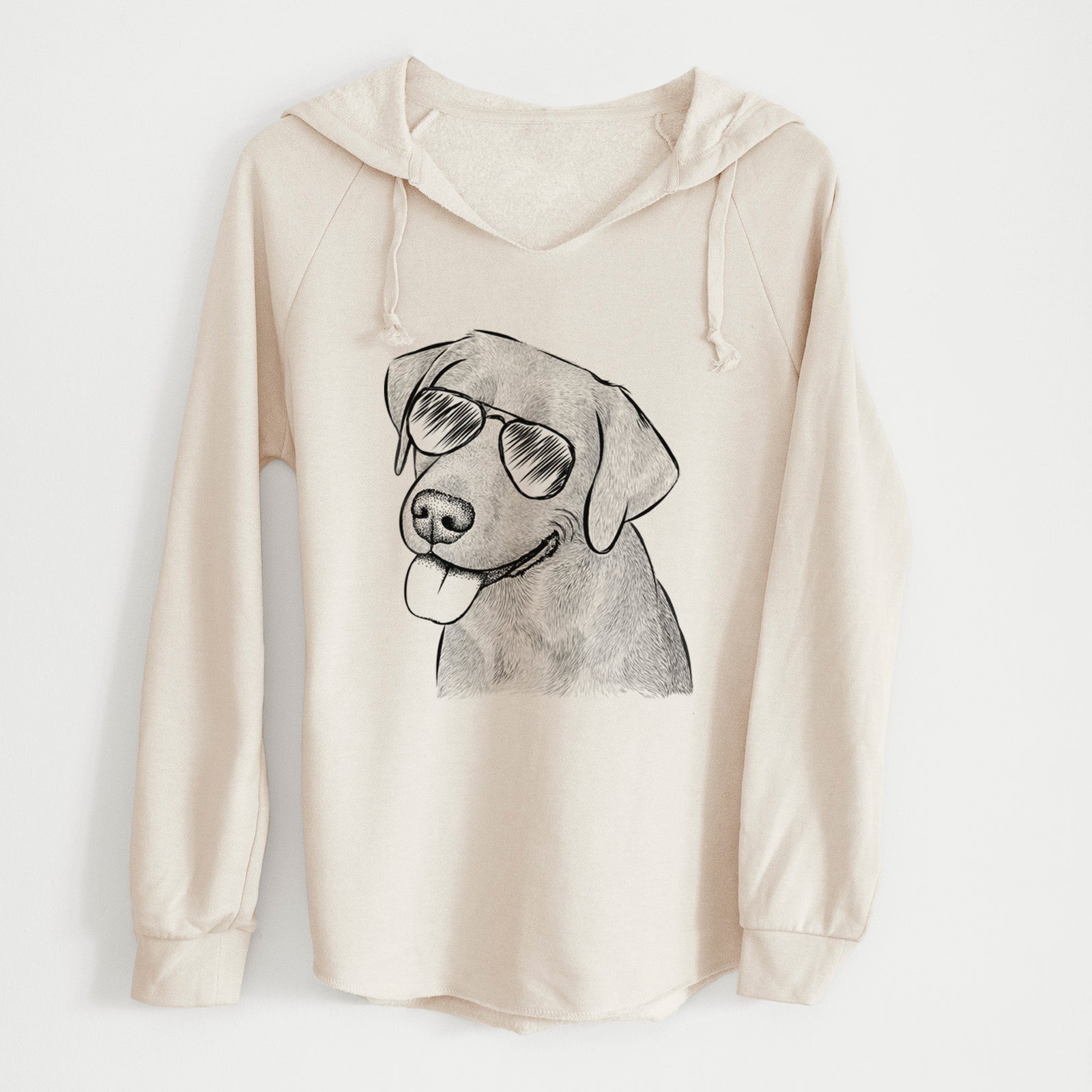 Aviator Zeppelin the Black Labrador - Cali Wave Hooded Sweatshirt