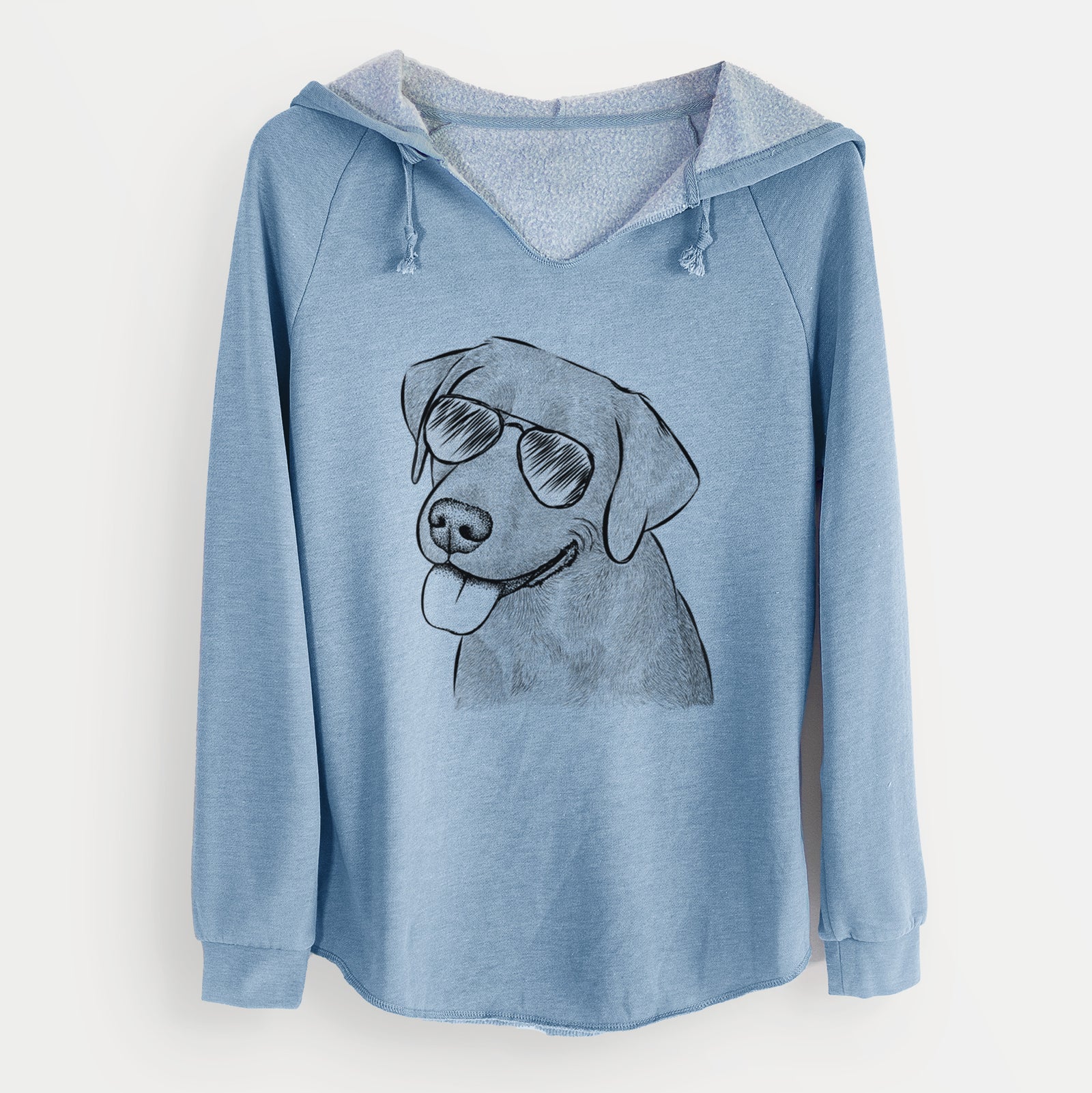 Aviator Zeppelin the Black Labrador - Cali Wave Hooded Sweatshirt