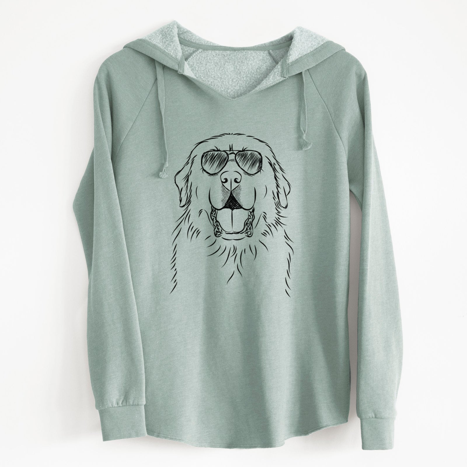 Aviator Zeus the Great Pyrenees - Cali Wave Hooded Sweatshirt