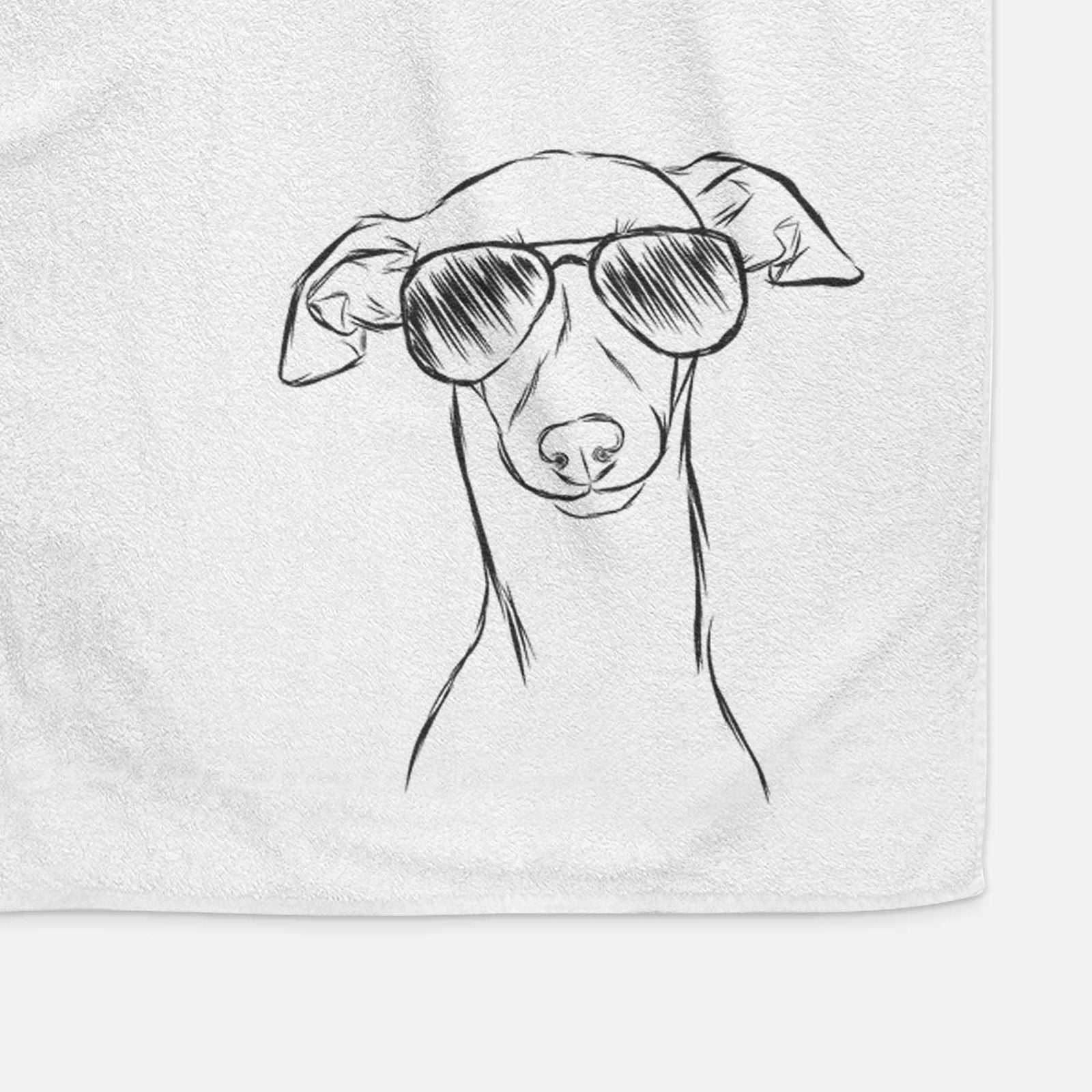 Ziggie the Italian Greyhound Decorative Hand Towel