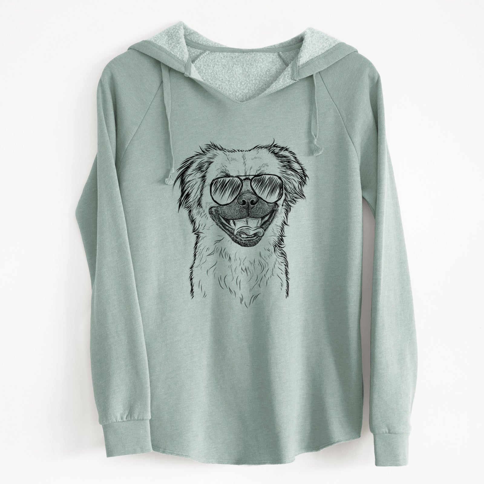 Aviator Zuri the Spaniel Mix - Cali Wave Hooded Sweatshirt