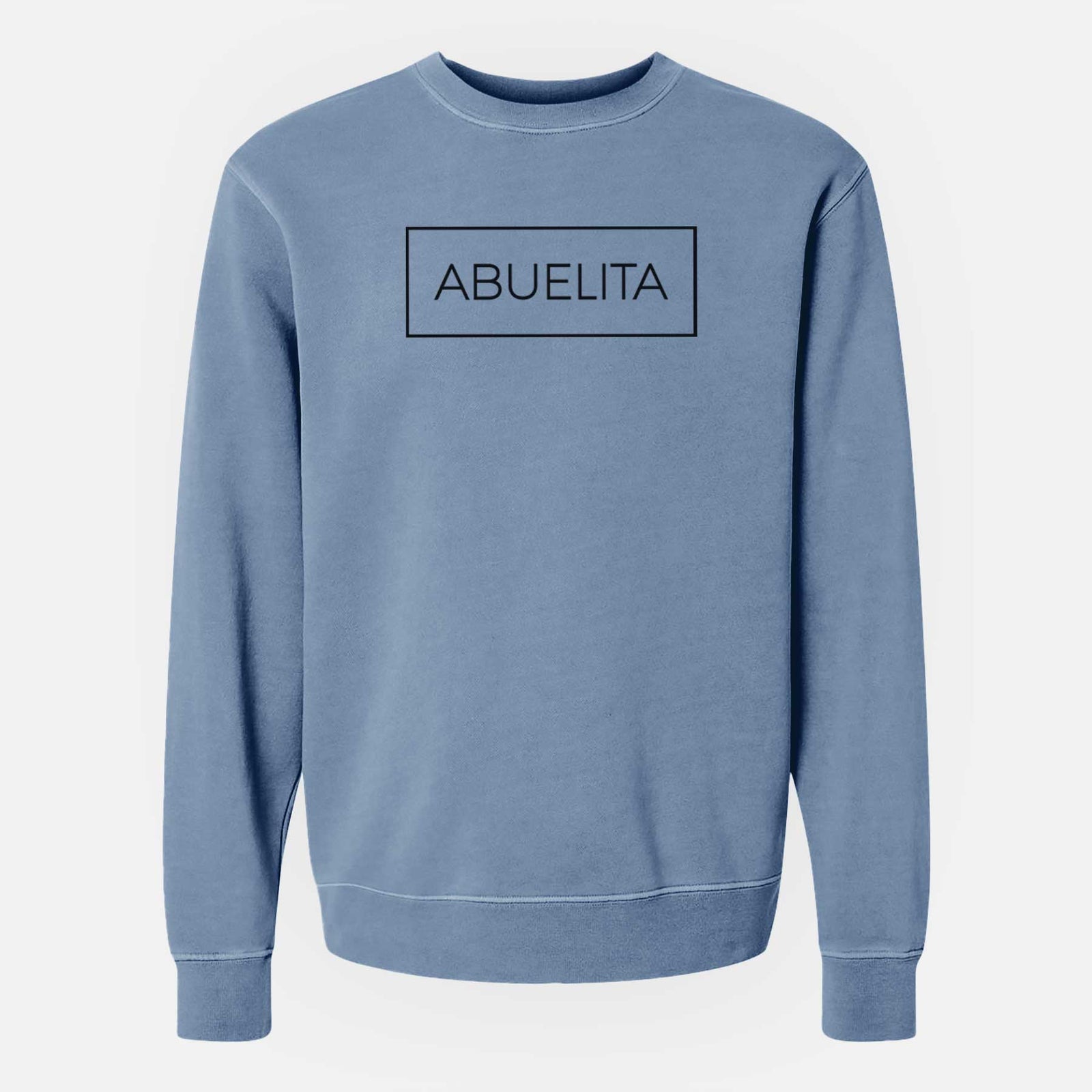 Abuelita Boxed - 1 Line - Unisex Pigment Dyed Crew Sweatshirt